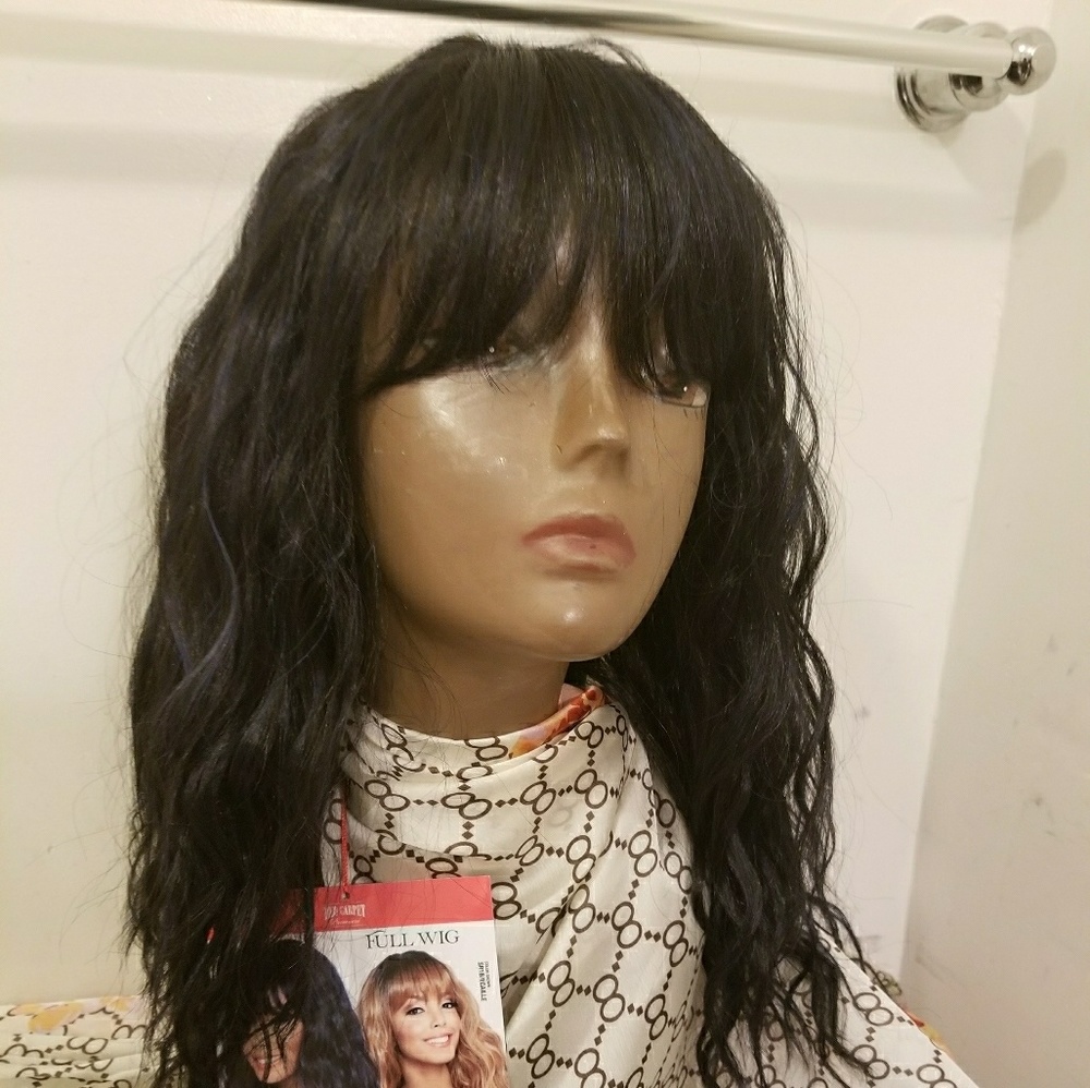 Synthetic lace front wig